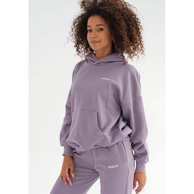 Fialová mikina MOSQUITO s kapucí
