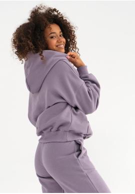 Fialová mikina MOSQUITO s kapucí