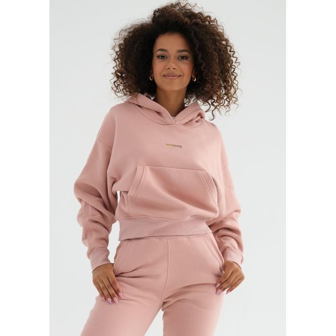 Růžová MOSQUITO souprava tepláků a mikiny s kapucí