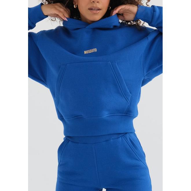 Modrá MOSQUITO sada tepláků a mikiny s kapucí