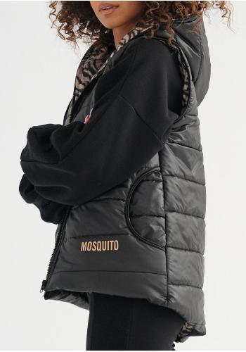 Černá vesta MOSQUITO s kapucí