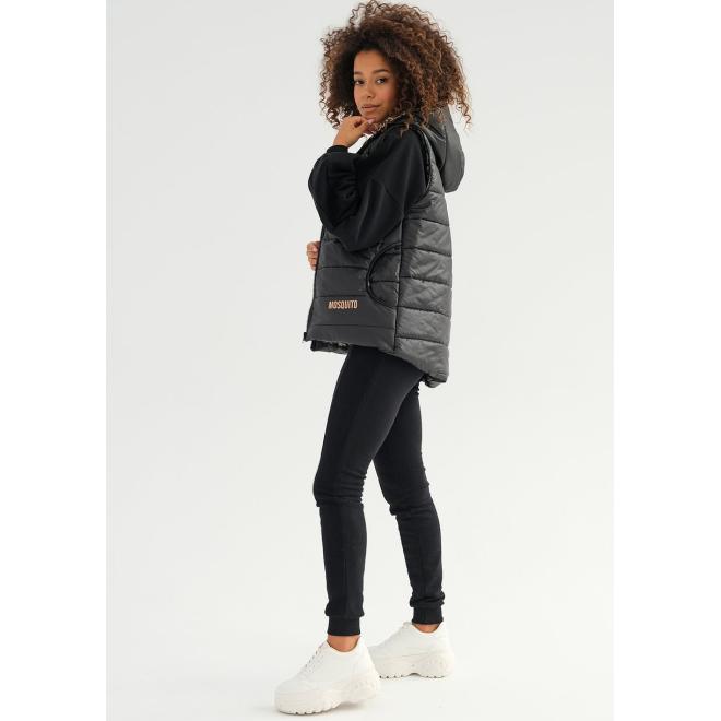 Černá vesta MOSQUITO s kapucí