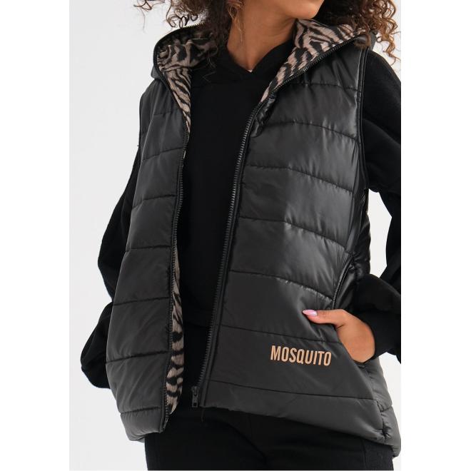 Černá vesta MOSQUITO s kapucí