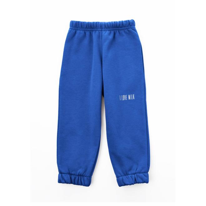 Dětská souprava I LOVE MILK v modré barvě
