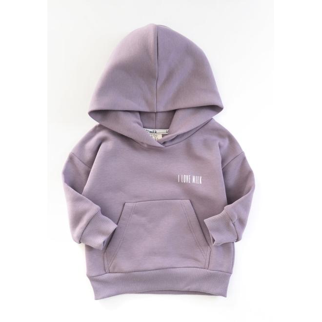 Sportovní souprava I LOVE MILK fialové barvy