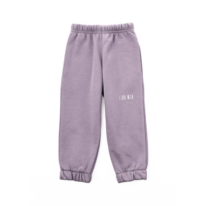 Sportovní souprava I LOVE MILK fialové barvy