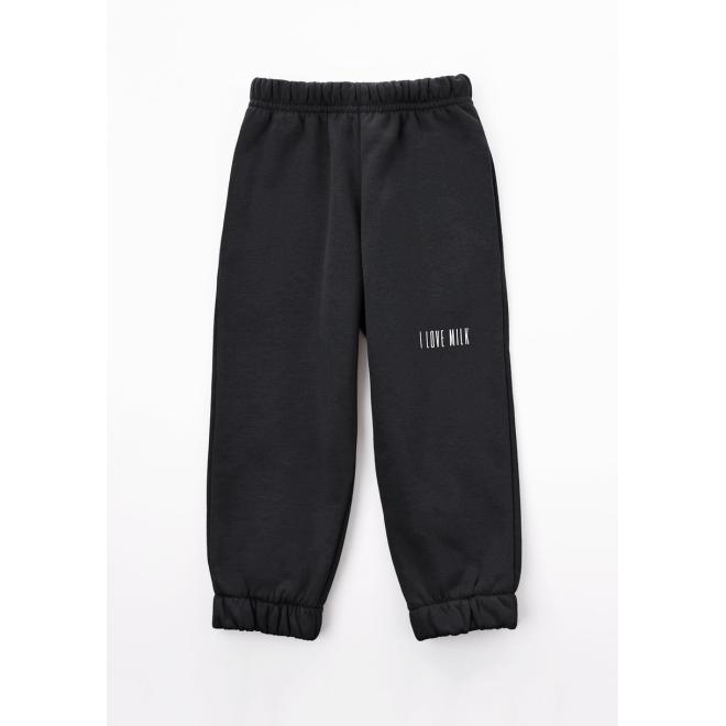 Dětská souprava I LOVE MILK v černé barvě