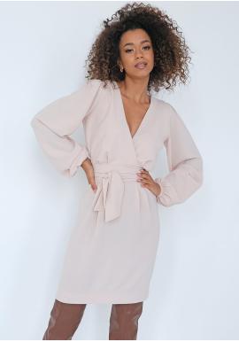 Béžové MOSQUITO šaty s jemným leskem