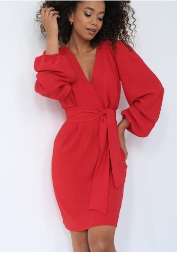 Červené šaty MOSQUITO s jemným leskem