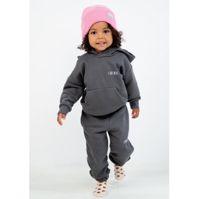 Dívčí čepice I LOVE MILK v růžové barvě