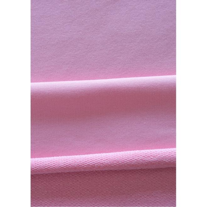 Růžová mikina I LOVE MILK s dívčí nášivkou