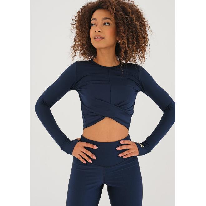 Tmavě modrý top MOSQUITO na cvičení