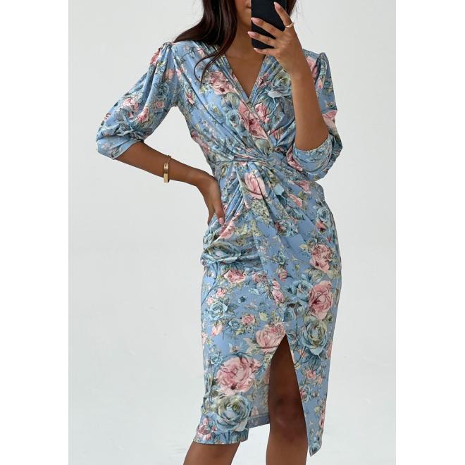 Koktejlové šaty MOSQUITO v modré barvě