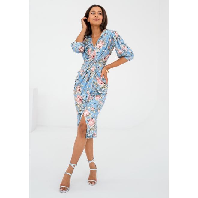 Koktejlové šaty MOSQUITO v modré barvě