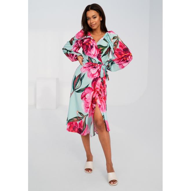 Midi šaty s květinovým motivem MOSQUITO