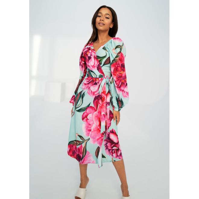 Midi šaty s květinovým motivem MOSQUITO