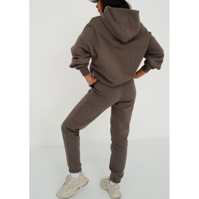 Hnědá mikina MOSQUITO s kapucí