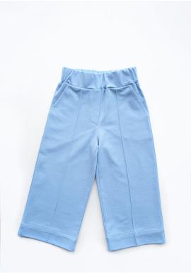 Volné dětské kalhoty I LOVE MILK v modré barvě