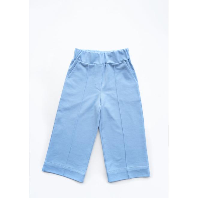 Volné dětské kalhoty I LOVE MILK v modré barvě
