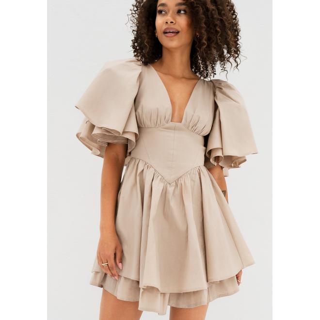Béžové korzetové šaty MOSQUITO