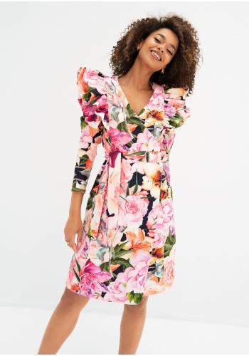 Květinové zavinovací šaty MOSQUITO s volány