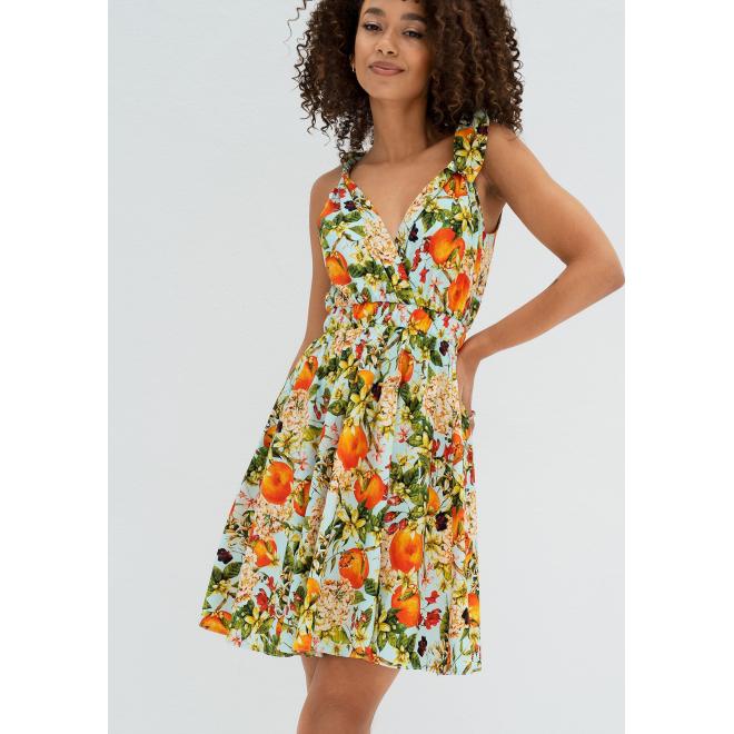 Letní šaty MOSQUITO s potiskem pomeranče