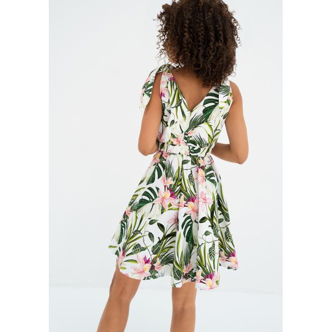 Bavlněné šaty MOSQUITO s exotickými květinami
