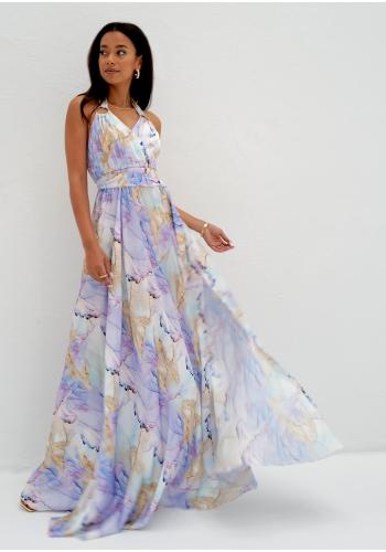 Letní maxi šaty MOSQUITO s mramorovým vzorem