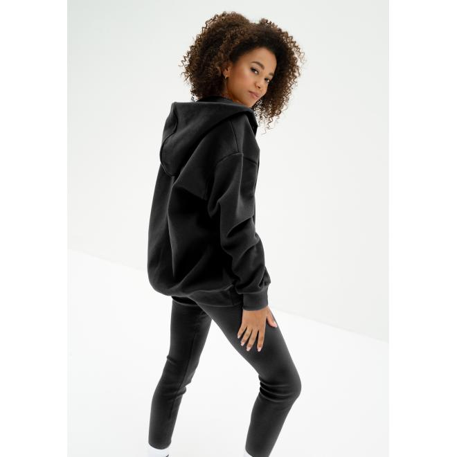 Mikina černé barvy MOSQUITO se zapínáním