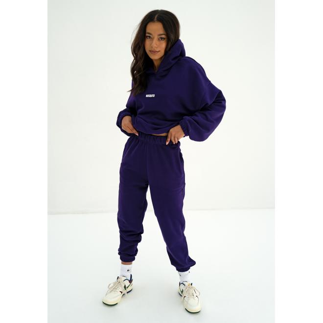 Fialová mikina MOSQUITO s kapucí