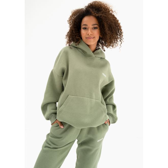 Mikina s kapucí MOSQUITO v olivové barvě