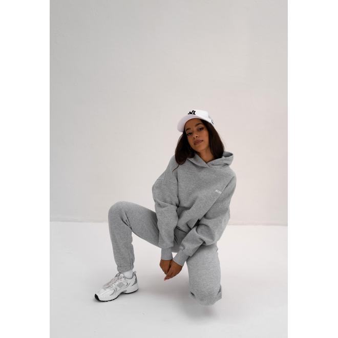 Mikina s kapucí MOSQUITO ve světle šedé barvě