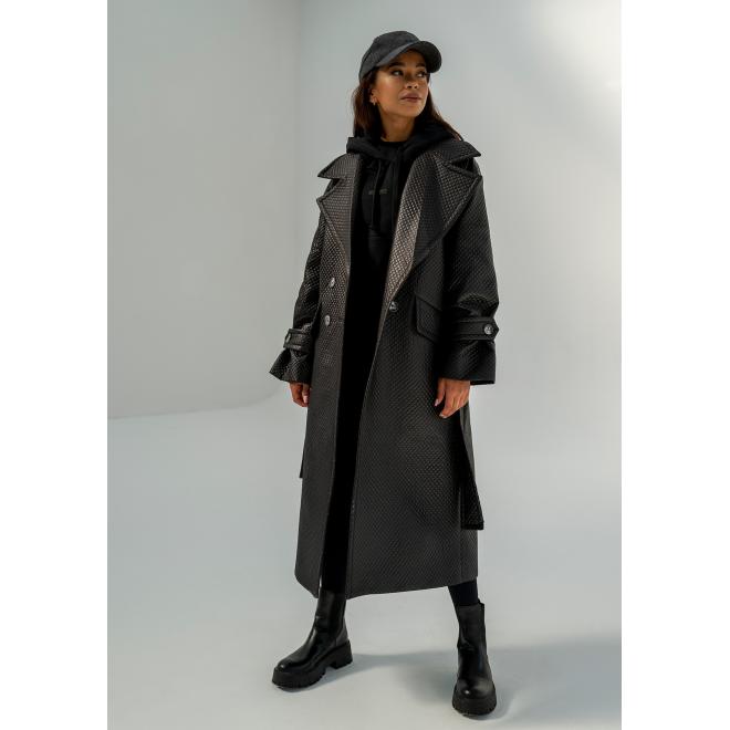 Prošívaný černý trenčkot MOSQUITO pro dámy