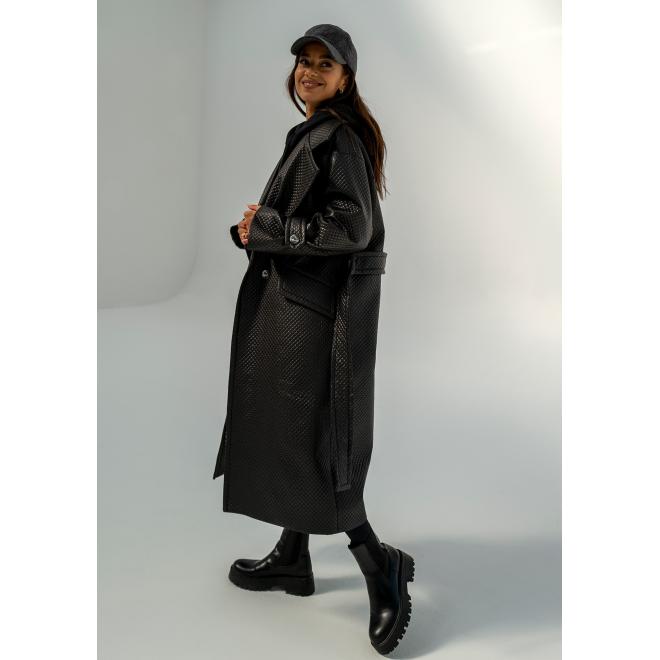 Prošívaný černý trenčkot MOSQUITO pro dámy