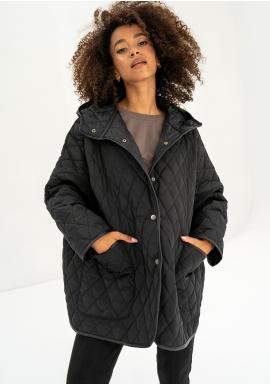 Dámská prošívaná bunda MOSQUITO v černé barvě