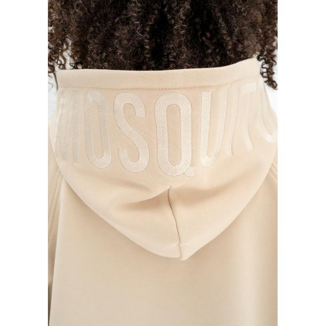 Béžová mikina MOSQUITO s klokaní kapsou