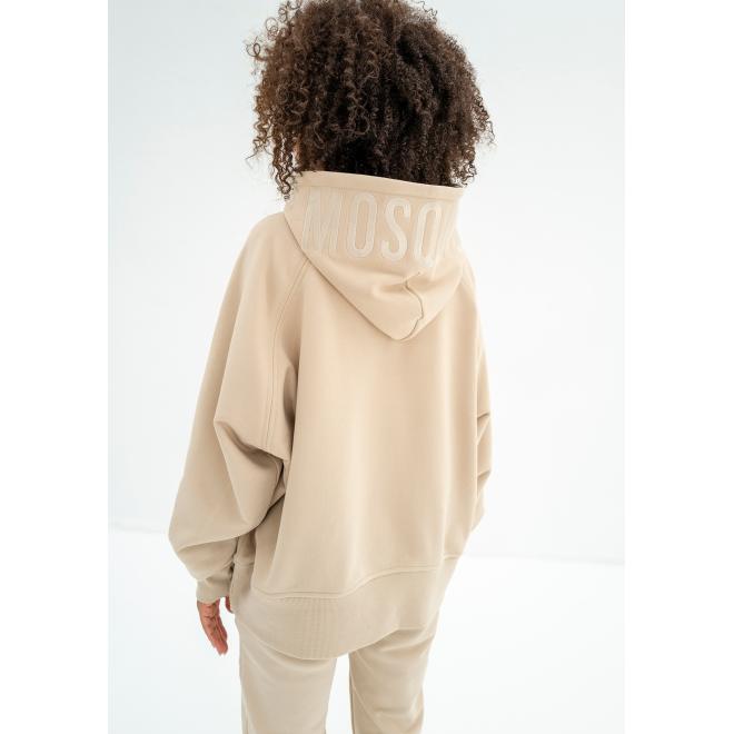 Béžová mikina MOSQUITO s klokaní kapsou