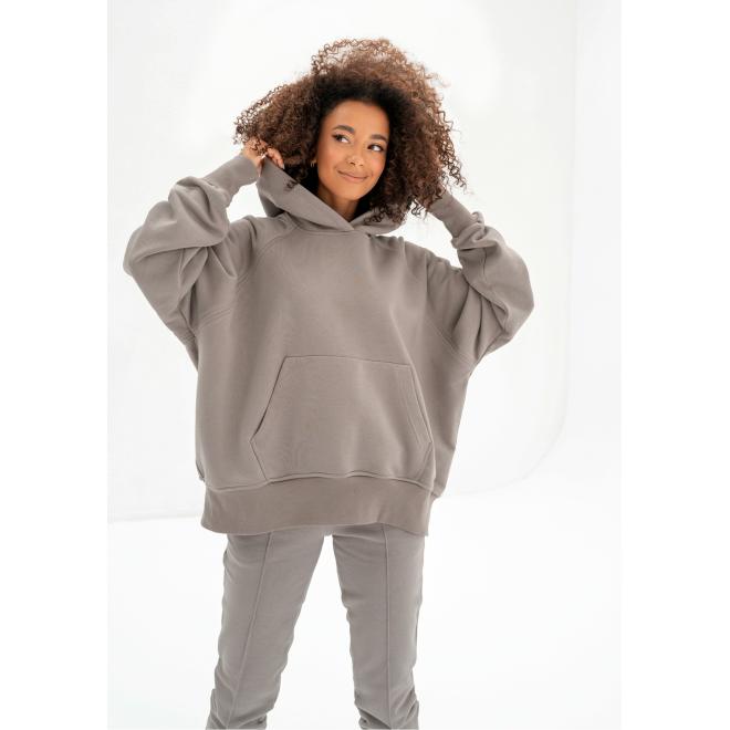 Mikina MOSQUITO béžové barvy s klokaní kapsou