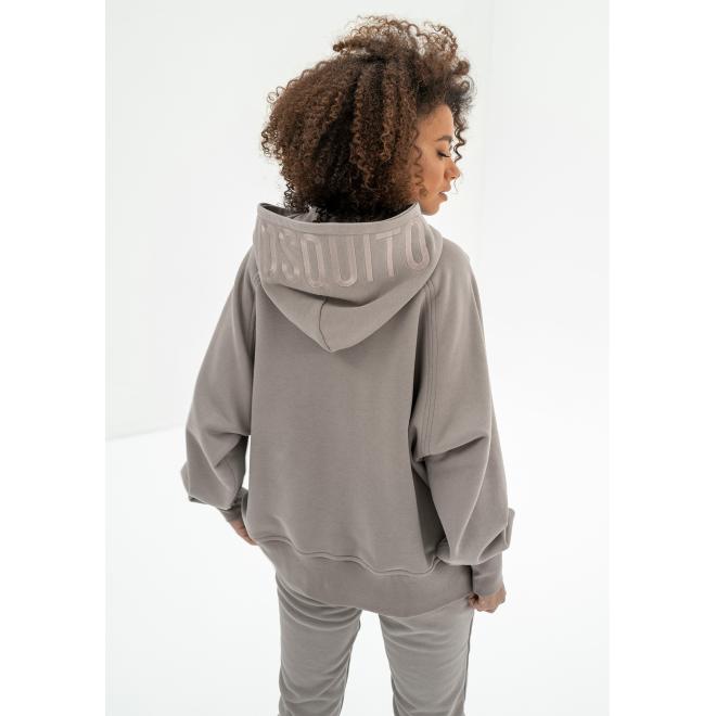 Mikina MOSQUITO béžové barvy s klokaní kapsou