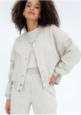 Bavlněná šedá bomber bunda MOSQUITO