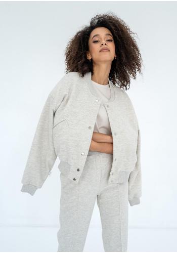 Bavlněná šedá bomber bunda MOSQUITO