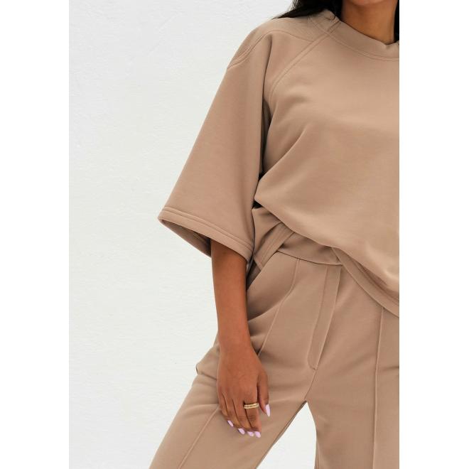 Lehká mikina s 3/4 rukávy MOSQUITO v béžové barvě