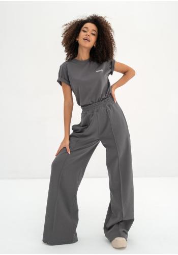 Široké tepláky MOSQUITO v tmavosivej farbe