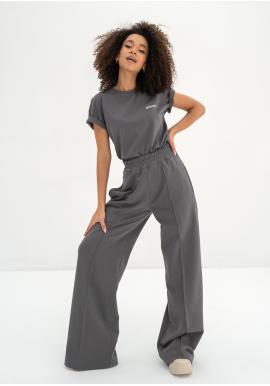 Široké tepláky MOSQUITO v tmavosivej farbe