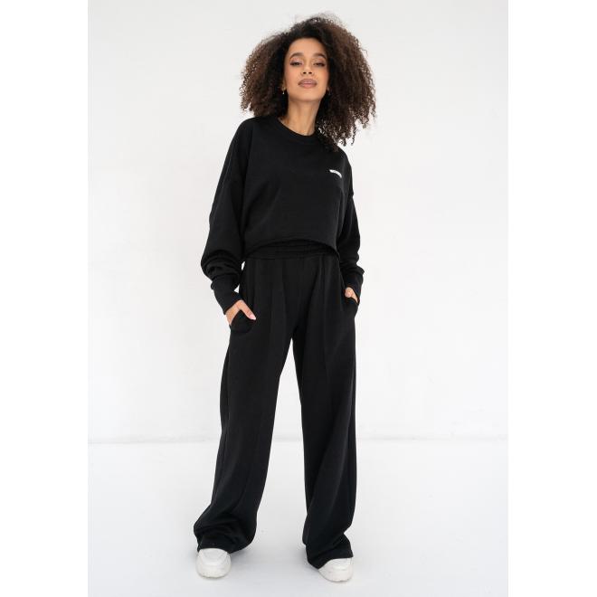 Široké tepláky MOSQUITO v černé barvě