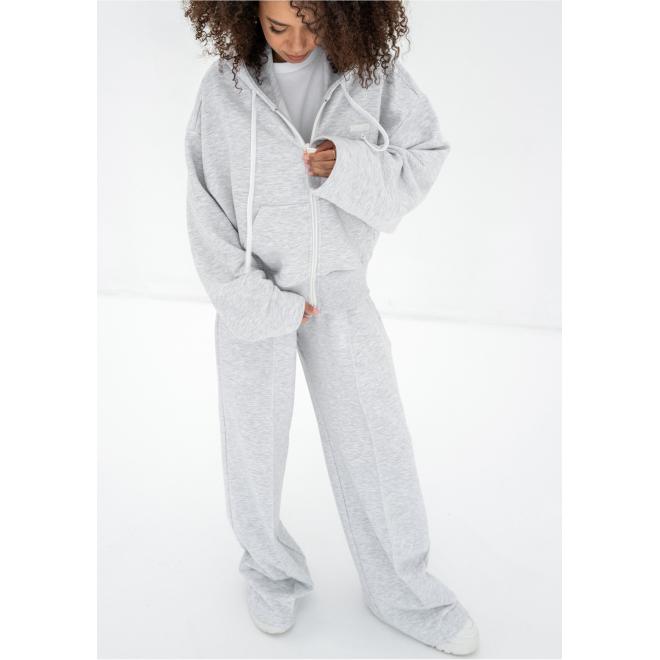 Mikina na zip s kapucí MOSQUITO v šedé barvě