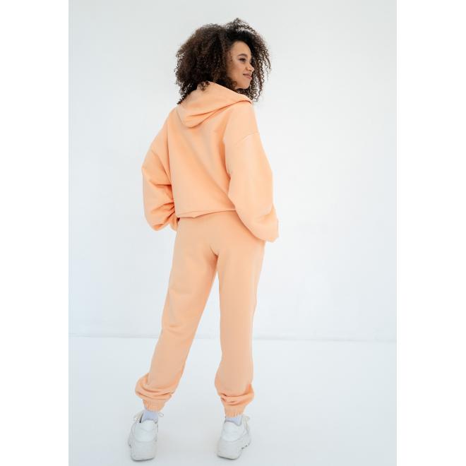 Oranžová mikina na zip MOSQUITO s kapucí