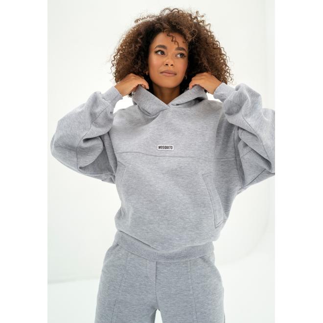 Mikina s logem MOSQUITO v šedé barvě