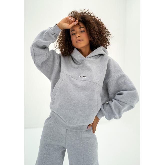 Mikina s logem MOSQUITO v šedé barvě